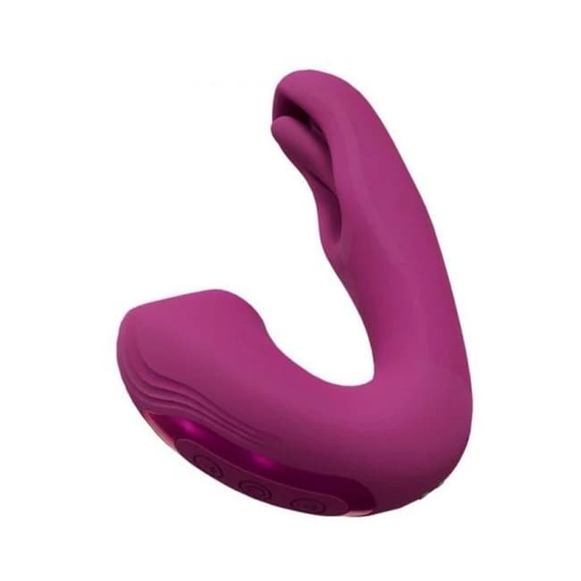 Vive Yuna Rechargeable Dual Motor Airwave Vibrator with Innovative G-Spot Flapping Stimulator, image 1