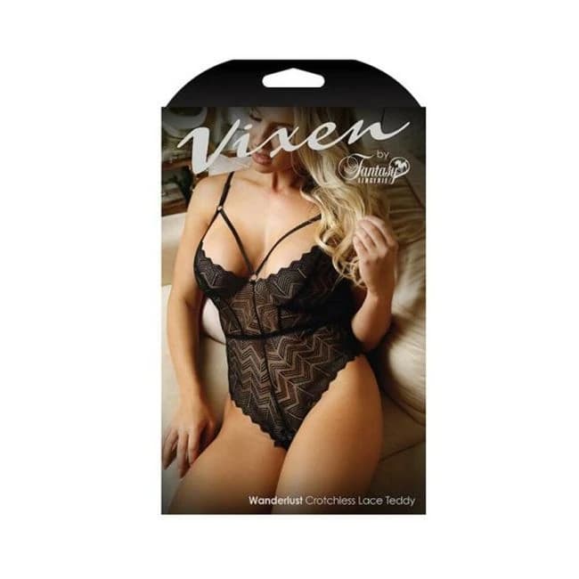 Vixen Wanderlust Crotchless Lace Teddy, image 1
