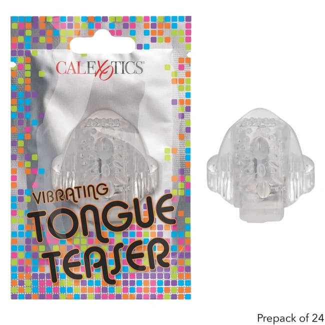 (WD) FOIL PACK VIBRATING TONGU TEASER CLEAR 24PK - Image 1