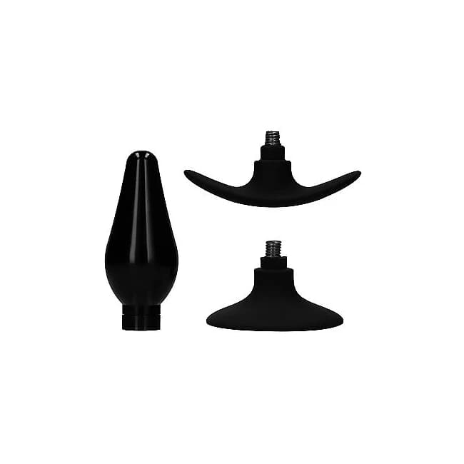 Interchangeable Butt Plug Pointed Medium Black, image 1