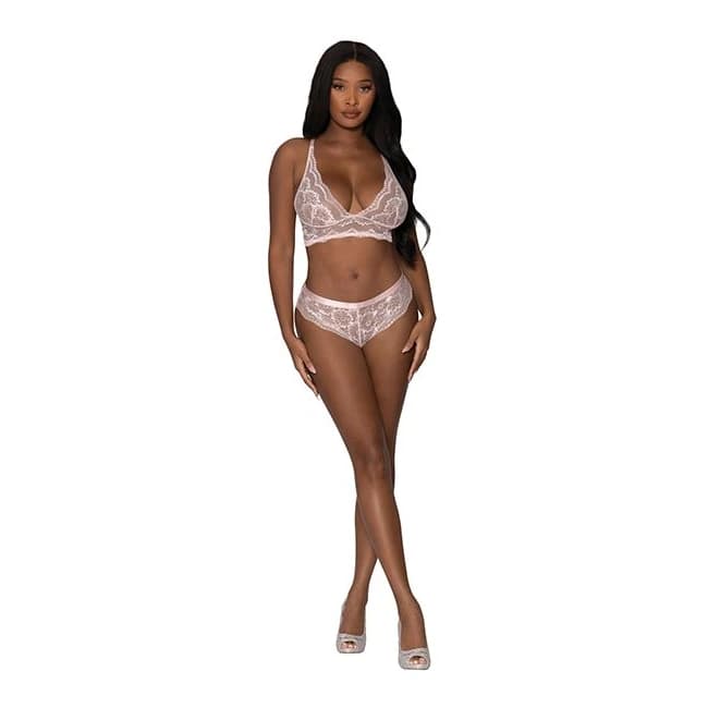 Seabreeze Strappy Back Cam Short Set Blush, image 1