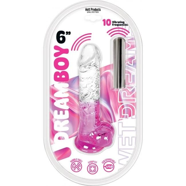 Wet Dreams-Dream Boy Jelly Mag Jelly Dildo Bullet Mag/6, image 1