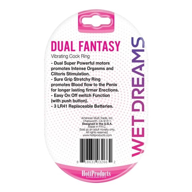 Wet Dreams Dual Fantasy Dual Cock Ring W/ Dual Motors - Image 1