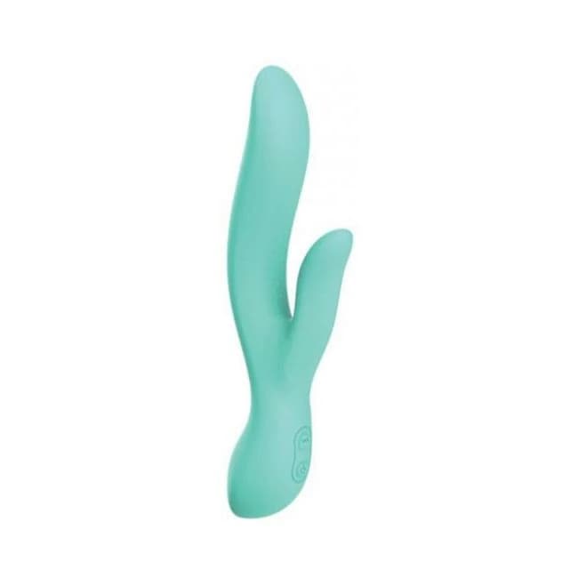 Wild Pop Vibe Molly Rabbit Dual Vibrator - Aqua, image 1