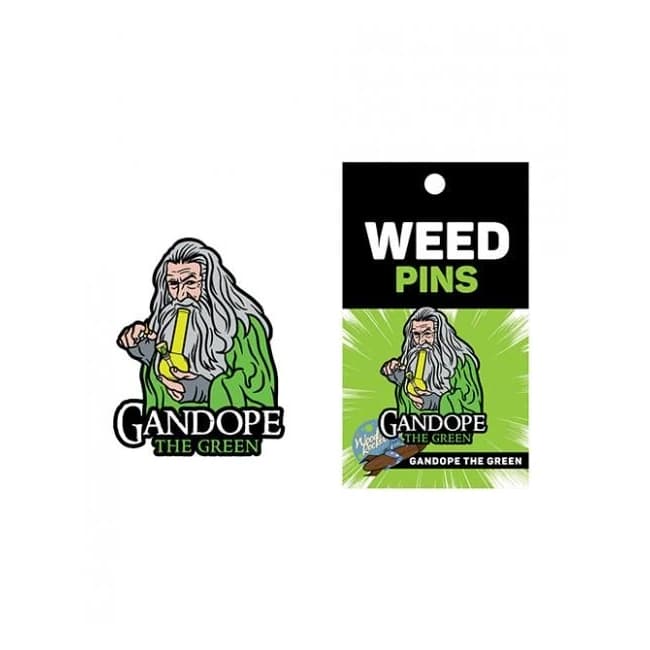 Wood Rocket Weed Gandope the Green Large Pin - Multi Color - Image 1 Wood Rocket Weed Gandope the Green Large Pin - Multi Color - Image 1