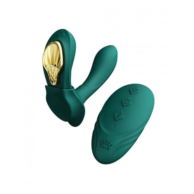 Zalo Aya Wearable Vibrator w/ Remote - Turquoise Green, image 1
