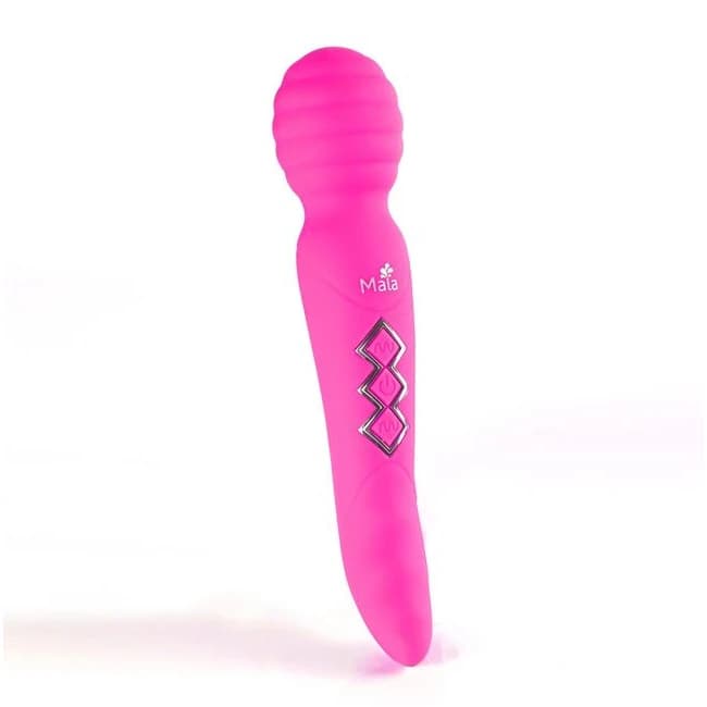 Zoe Rechargeable Dual Vibrating Wand Hot Pink, image 1