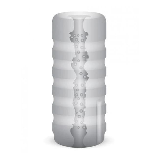 Zolo Girlfriend Squeezable Vibrating Stroker White, image 1
