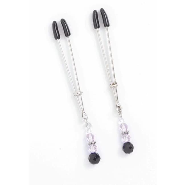 Adj Clamp W/purple Beads - Image 1