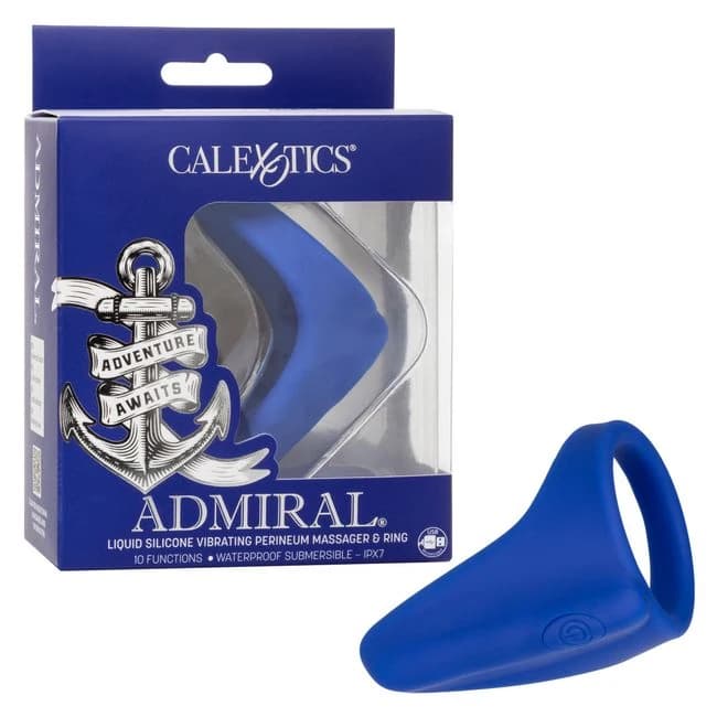 Admiral Vibrating Pernium Ring & Massager Liquid Silicone, image 1