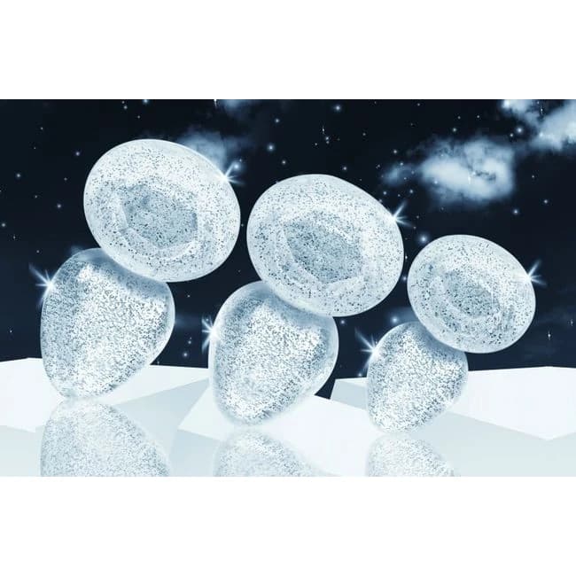 Booty Sparks Glitter Gem Anal Plug Set Silver, image 1