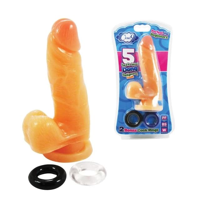 Cloud 9 5 Dildo Light Color W/ 2 Bonus Cock Rings ", image 1