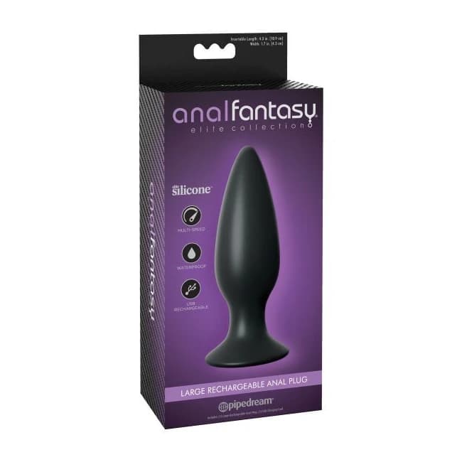 Anal Fantasy Elite Large Rechargeable Anal Plug, image 1