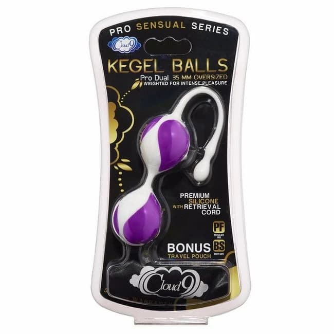 (d) Cloud 9 Pro Sensual Kegel 35mm White/purple - Image 1