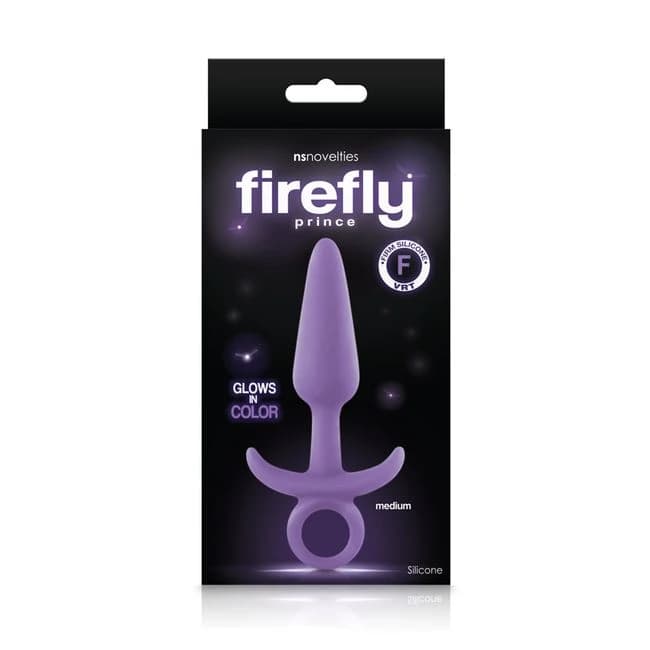 (D) FIREFLY PRINCE MEDIUM PURP BUTT PLUG - Image 1