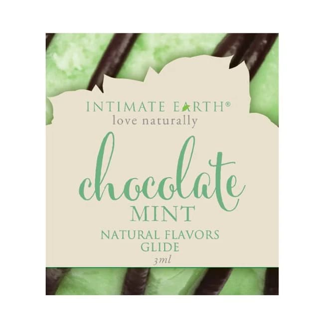 (d) Intimate Earth Chocolate M Glide Foil Pack 3ml (eaches) - Image 1
