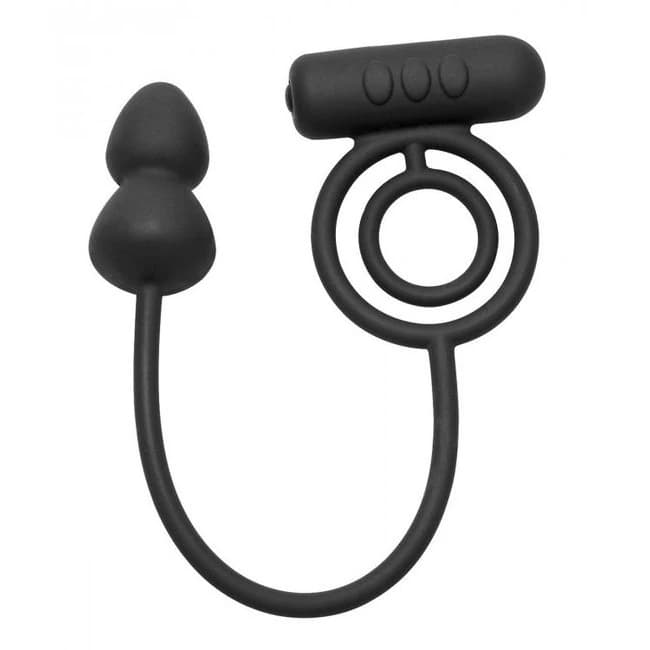 Master Series Prostatic Pl Voyager Vibrating C Ring & Anal Stimulator, image 1