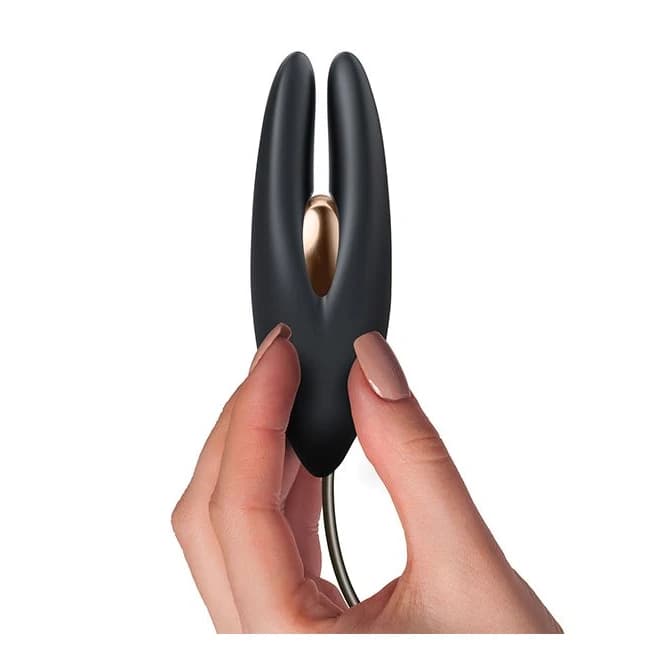 Mimosa Sleek Satisfaction Black/ Copper Clitoral Stimulator, image 1