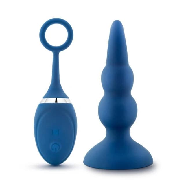 (d) Performance Plus Sonic Rechargeable Anal Plug Blue - Image 1