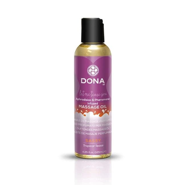 (d)dona Massage Oil Sassy Tropical Tease 3.75 Oz - Image 1 (d)dona Massage Oil Sassy Tropical Tease 3.75 Oz - Image 1