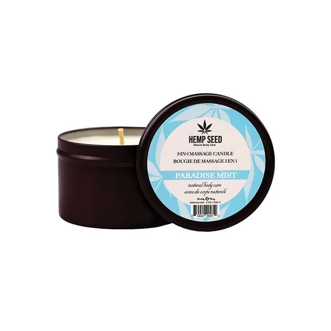 (D)HEMP SEED 3-IN-1 PARADISE M MASSAGE CANDLE 6 OZ - Image 1 (D)HEMP SEED 3-IN-1 PARADISE M MASSAGE CANDLE 6 OZ - Image 1