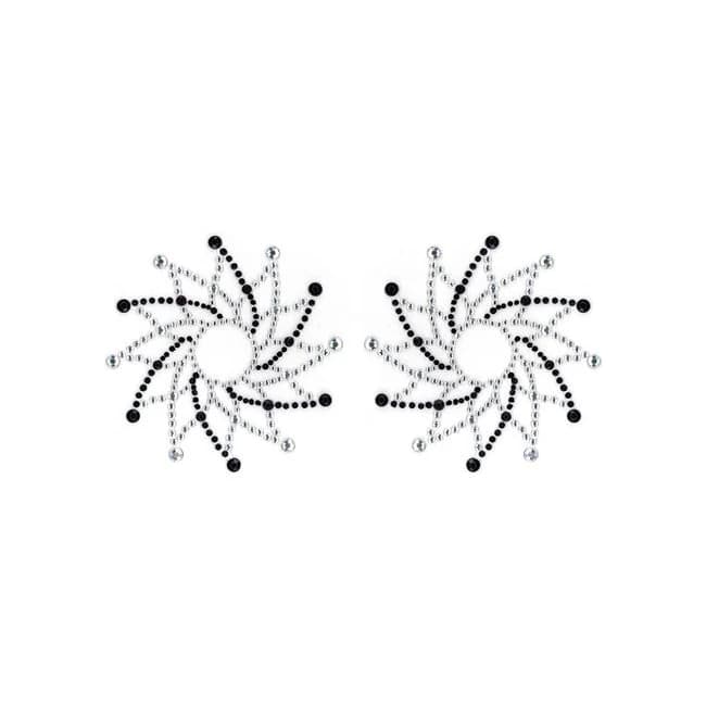 Pasties Crystal Sun Black/diamond(peekaboo Crystals, image 1