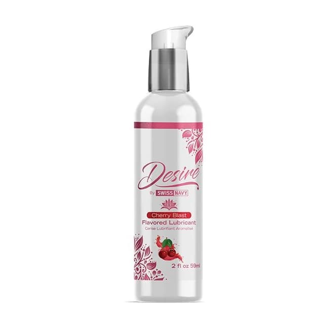(D)SWISS NAVY DESIRE CHERRY BL FLAVORED LUBE 2 OZ - Image 1