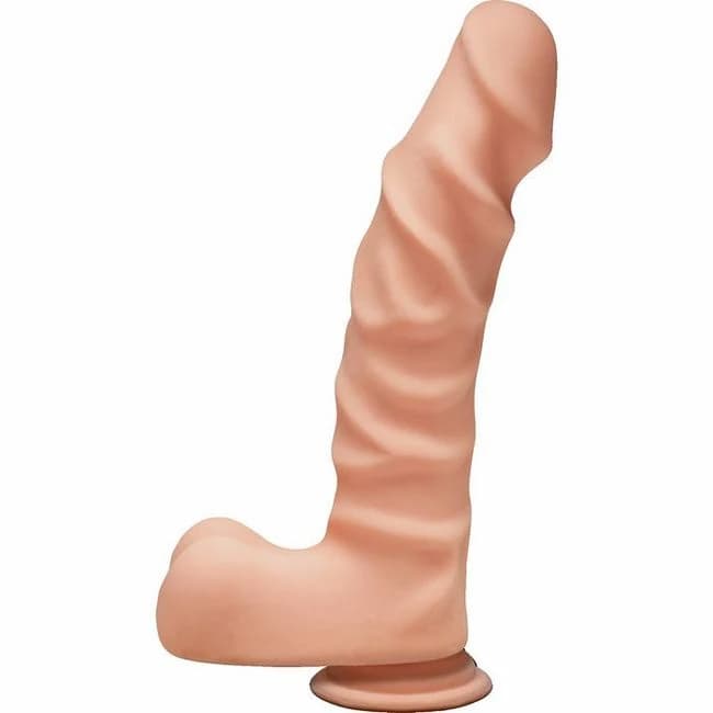 (d)the D Ragin' D 9 in Dildo W Balls Vanilla - Image 1