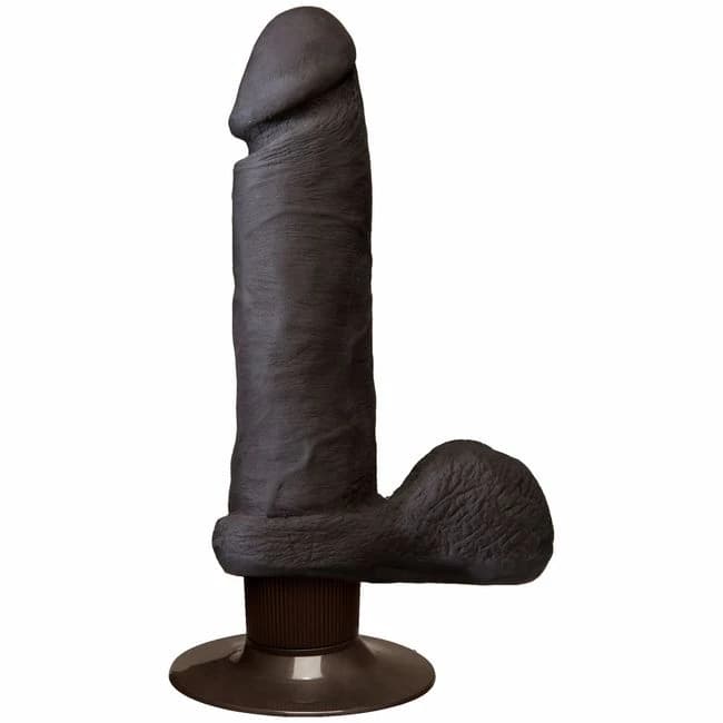 The Realistic Cock Ultrasky Vibrating 6in -Black Bx, image 1