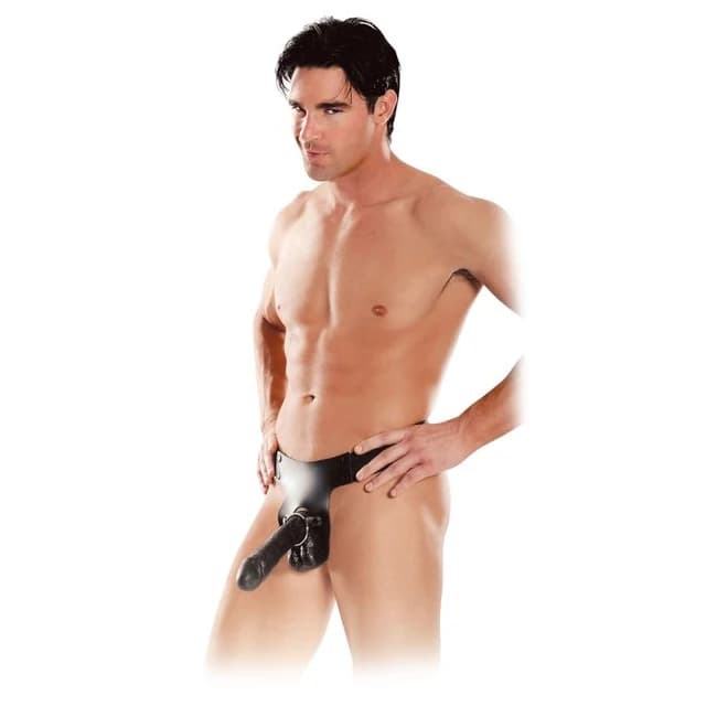 Fetish Fantasy Mr Big Hollow 8in Strap on Black, image 1
