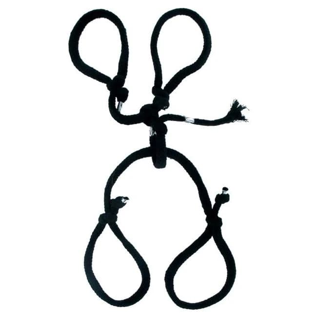 Fetish Fantasy Silk Rope Hogtie, image 1