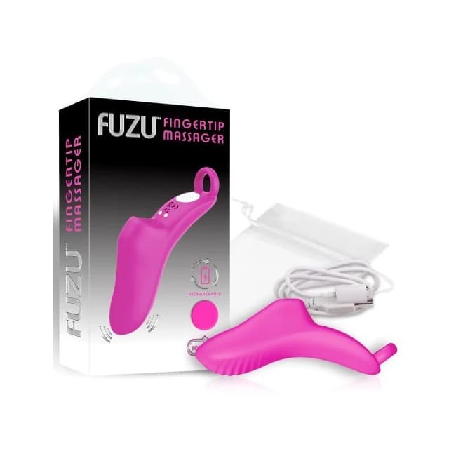 Fuzu Vibrating Rechargeable Fingertip Massager Pink - Image 1 Fuzu Vibrating Rechargeable Fingertip Massager Pink - Image 1