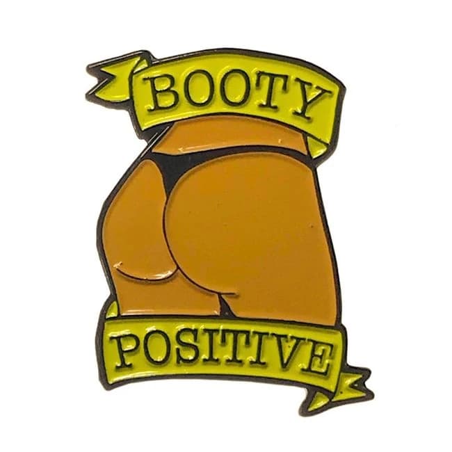 Geeky & Kinky Booty Positive Caramel Medium Pin, image 1