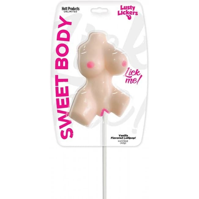 Lusty Lickers Female Torso Pop Vanilla Flavor - Image 1 Lusty Lickers Female Torso Pop Vanilla Flavor - Image 1