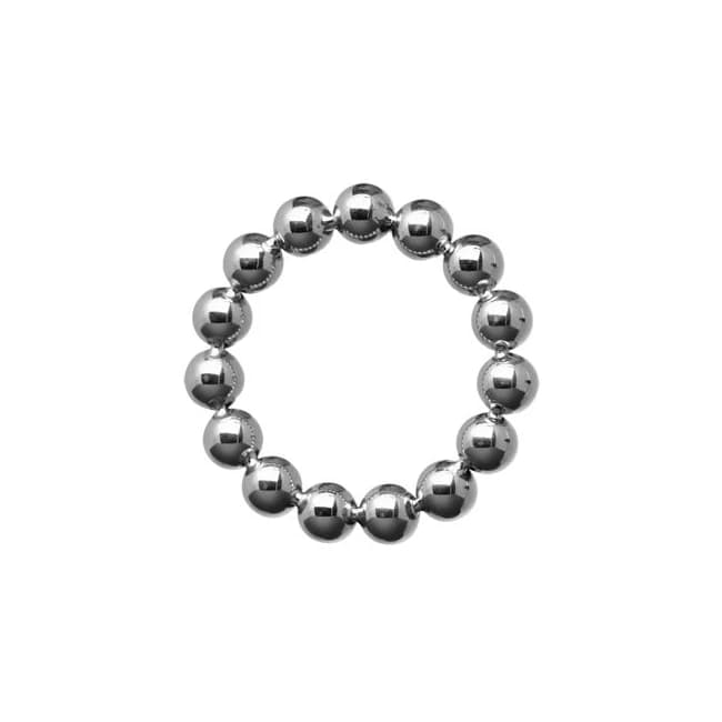 Master Series Stainless Steel Beaded Cockring 2in - Image 1 Master Series Stainless Steel Beaded Cockring 2in - Image 1