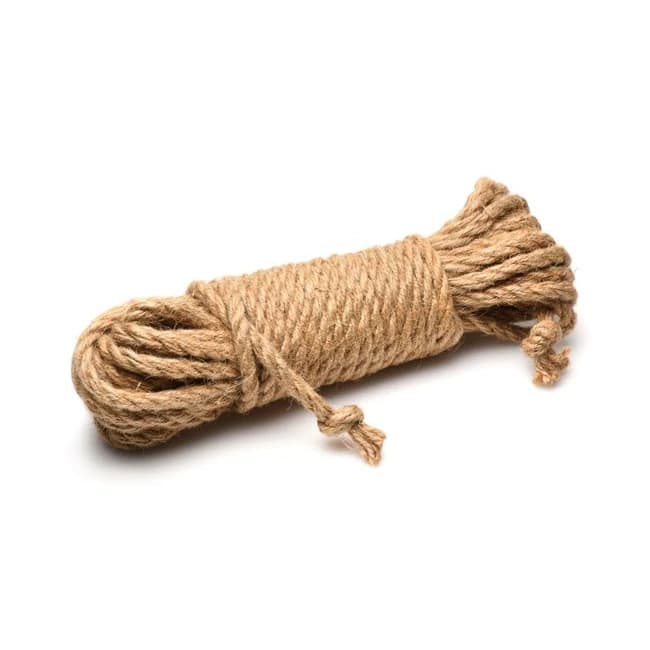 Master Series Tied Up Jute Bondage Rope - Natural - Image 1