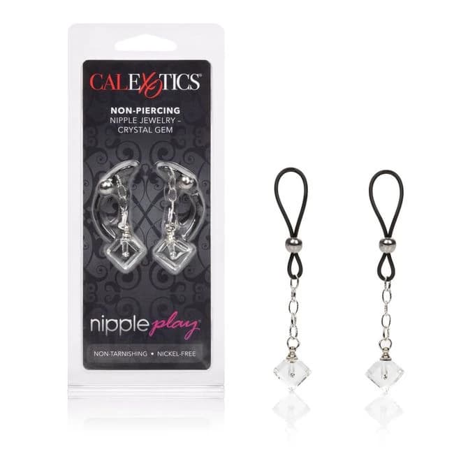 Nipple Play Non Piercing Nipple Jewelry Crystal Gem, image 1