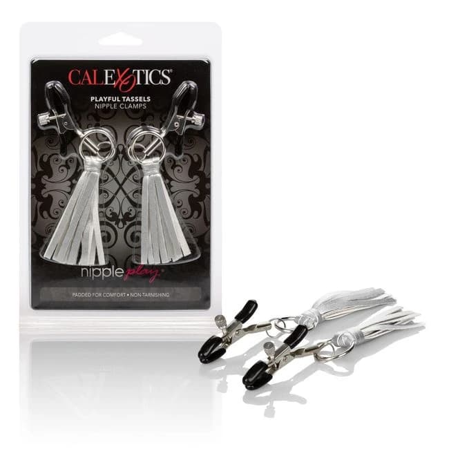 NIPPLE PLAY PLAYFUL TASSELS NIPPLE CLAMPS SILVER - Image 1