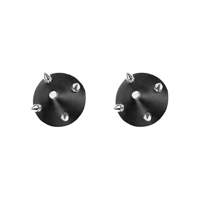 Nipplicious Temptress Leather Pasties W/ Studs Black - Image 1 Nipplicious Temptress Leather Pasties W/ Studs Black - Image 1