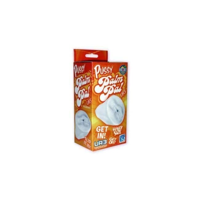 Palm Pal Frosted Ultraskyn Masturbator Pussy Clear Bx, image 1
