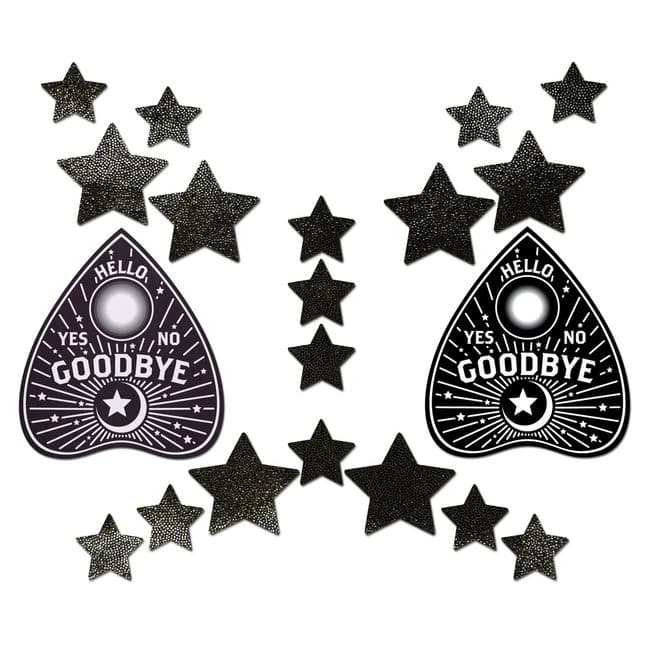 Pastease Liquid Black Ouija Planchette W/ Stars Set, image 1