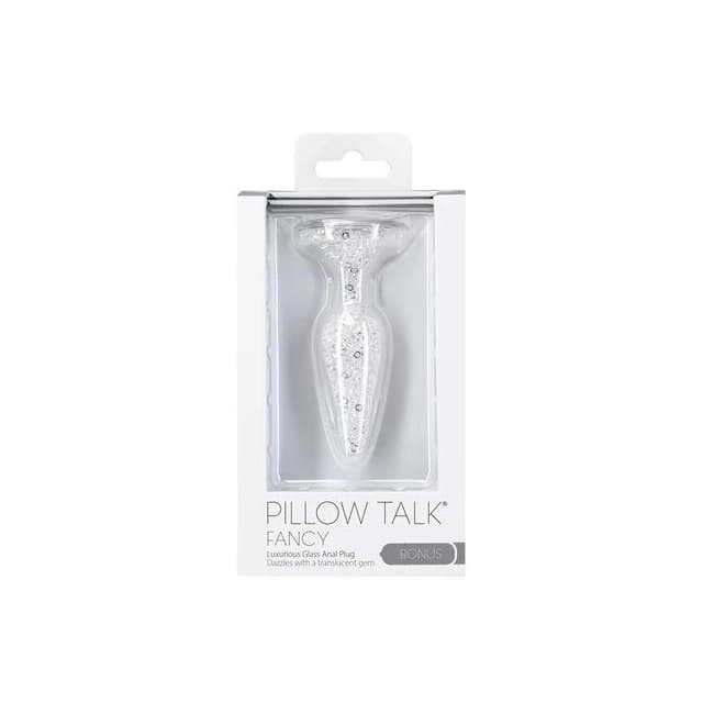 Pillow Talk Fancy Glass Anal Plug Translucent - Image 1