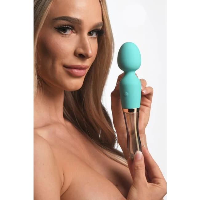 Prisms Vibra-glass 10x Turquoise Glass Wand Dual End - Image 6