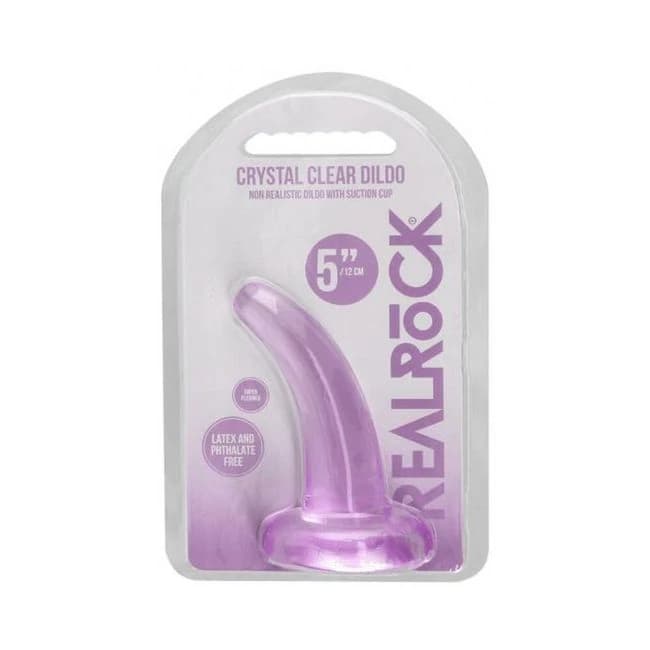 Realrock Crystal Clear Non-Realistic Dildo with Suction Cup, image 1