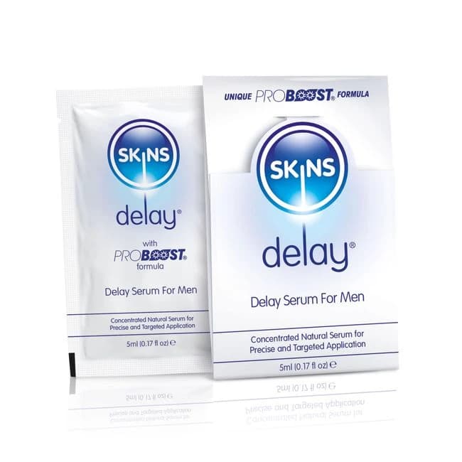 Skins Natural Delay Serum Foil 5ml 36pc with Pos - Image 1