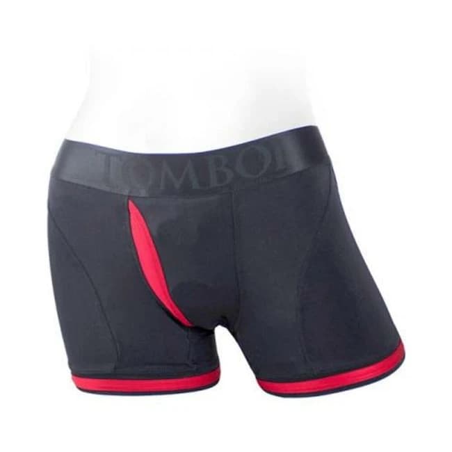 Spareparts Tomboii Nylon Boxer Briefs Harness Black/red Size 5xl, image 1