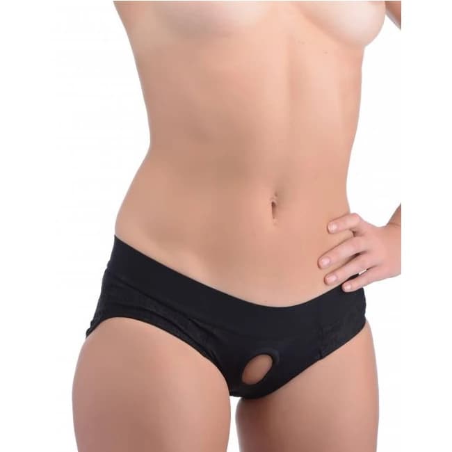 Strap U Lace Envy Crotchless Panty Harness Black X/xl - Image 6 Strap U Lace Envy Crotchless Panty Harness Black X/xl - Image 6