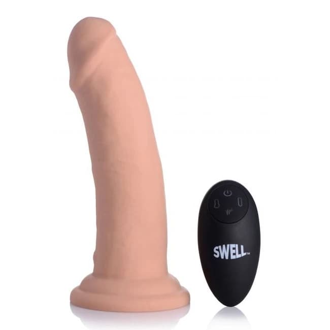 Swell 7x Inflatable Vibrating 7in Dildo W/ Remote - Image 1 Swell 7x Inflatable Vibrating 7in Dildo W/ Remote - Image 1