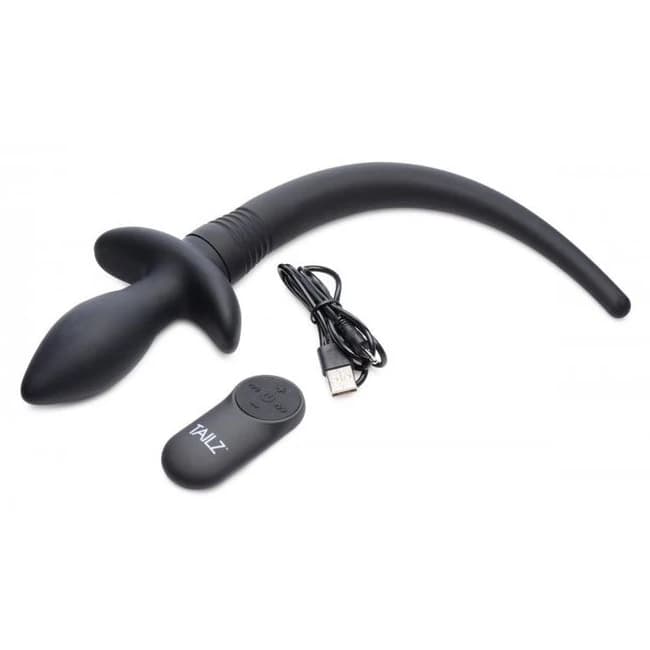 Tailz Waggerz Moving Vibrating Puppy Tail Anal Plug, image 1
