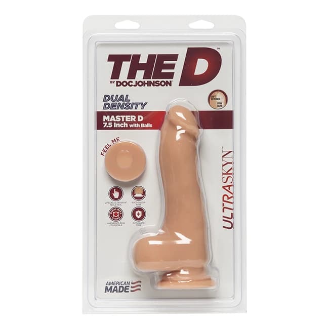 The D Master D 7.5 in W/ Balls Ultraskyn Vanilla - Image 1
